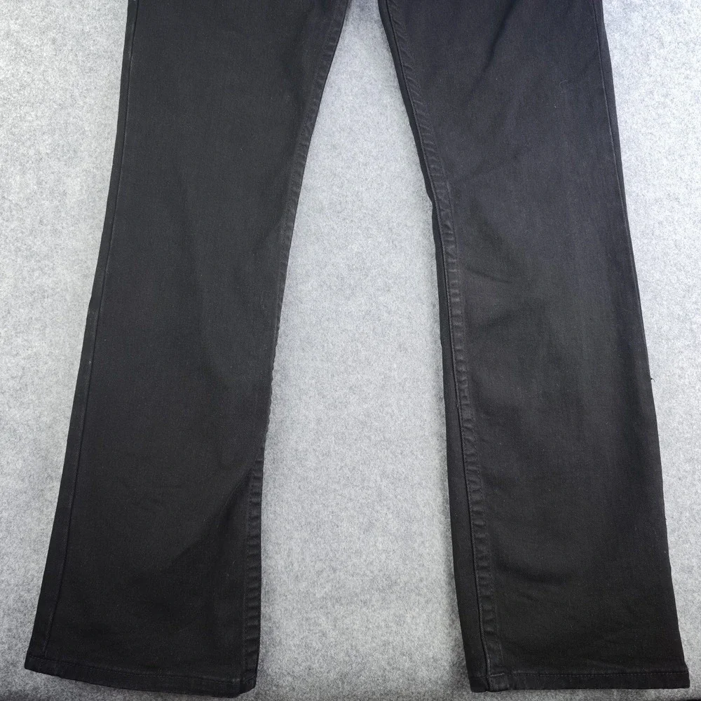 True Religion Ricky Jeans Mens 32‎ Relaxed Straight Black Denim 33x32 Stretch